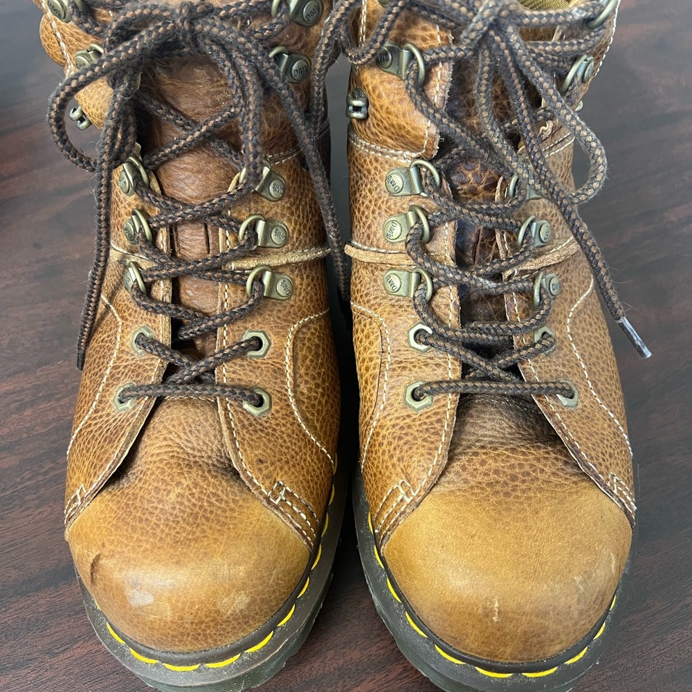 Dr. Martens Brown Leather Boots - Picture 6 of 7